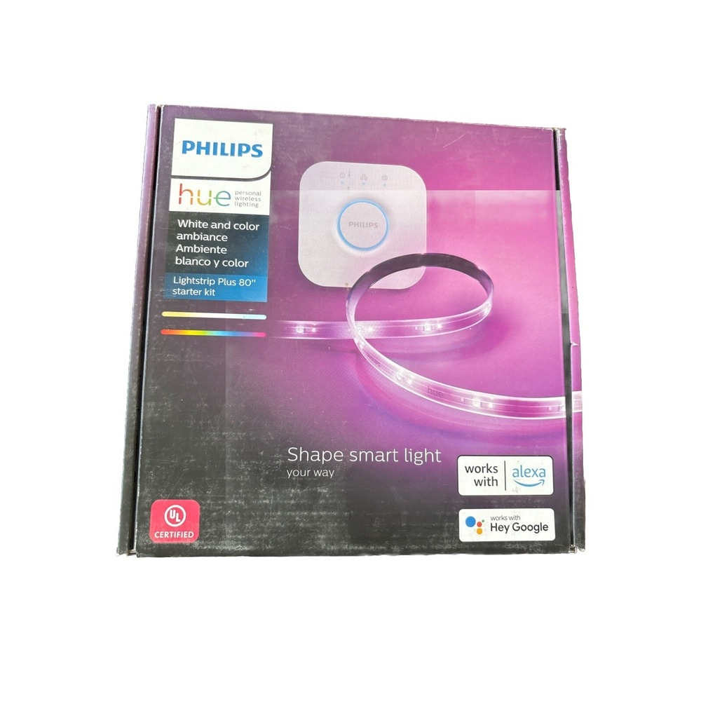 Philips Hue White and Color Ambiance Lightstrip Plus Starter Kit